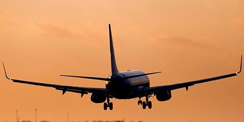 Airplane landing